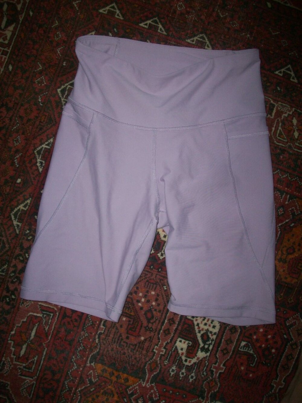 Old Navy Active Powersoft High-Rise Lavender Bike Shorts w/ Pockets M